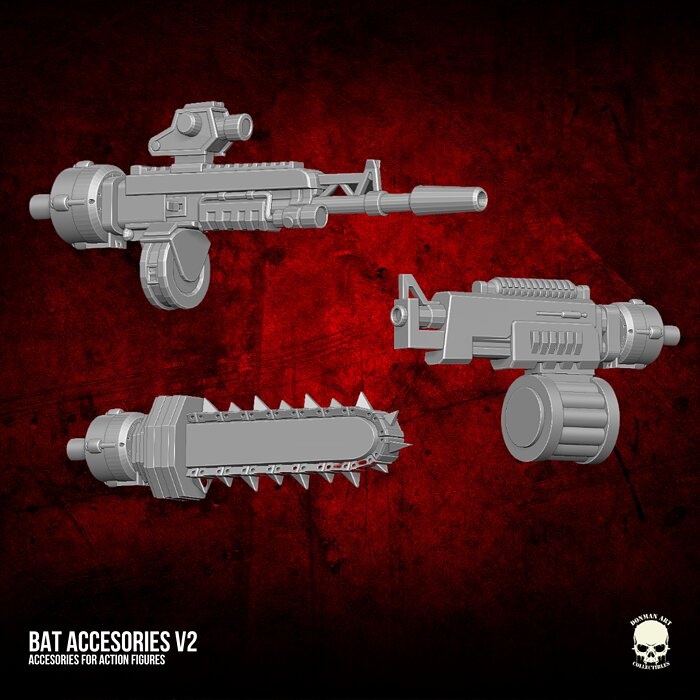 Bat Arm Accesories Kit V2 3D printable File For Action Figures