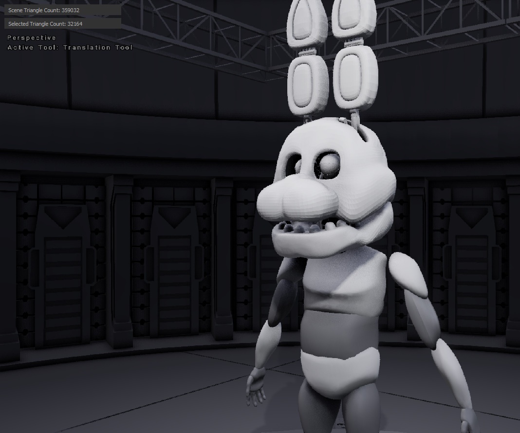 LIFESIZE FNAF MOVIE BONNIE HEAD STL DOCUMENT