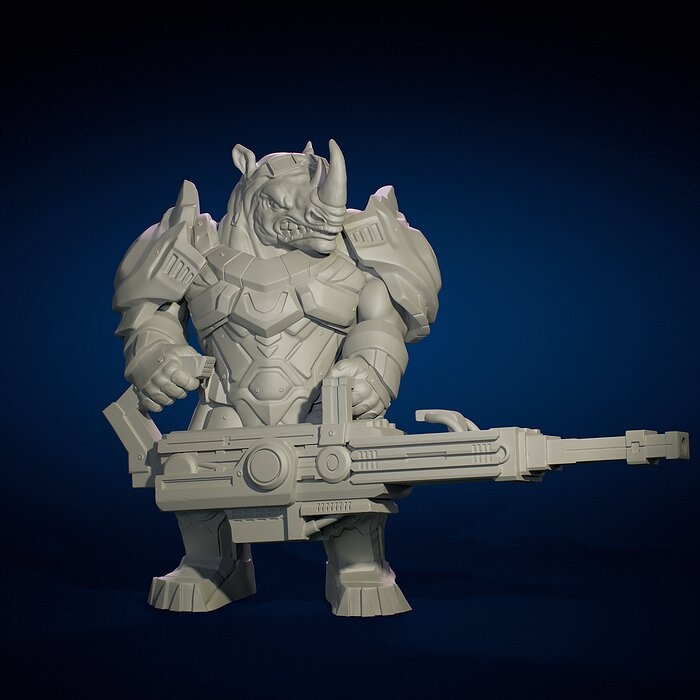 RHINO FROM FUTURE ANIMALS SQUAD