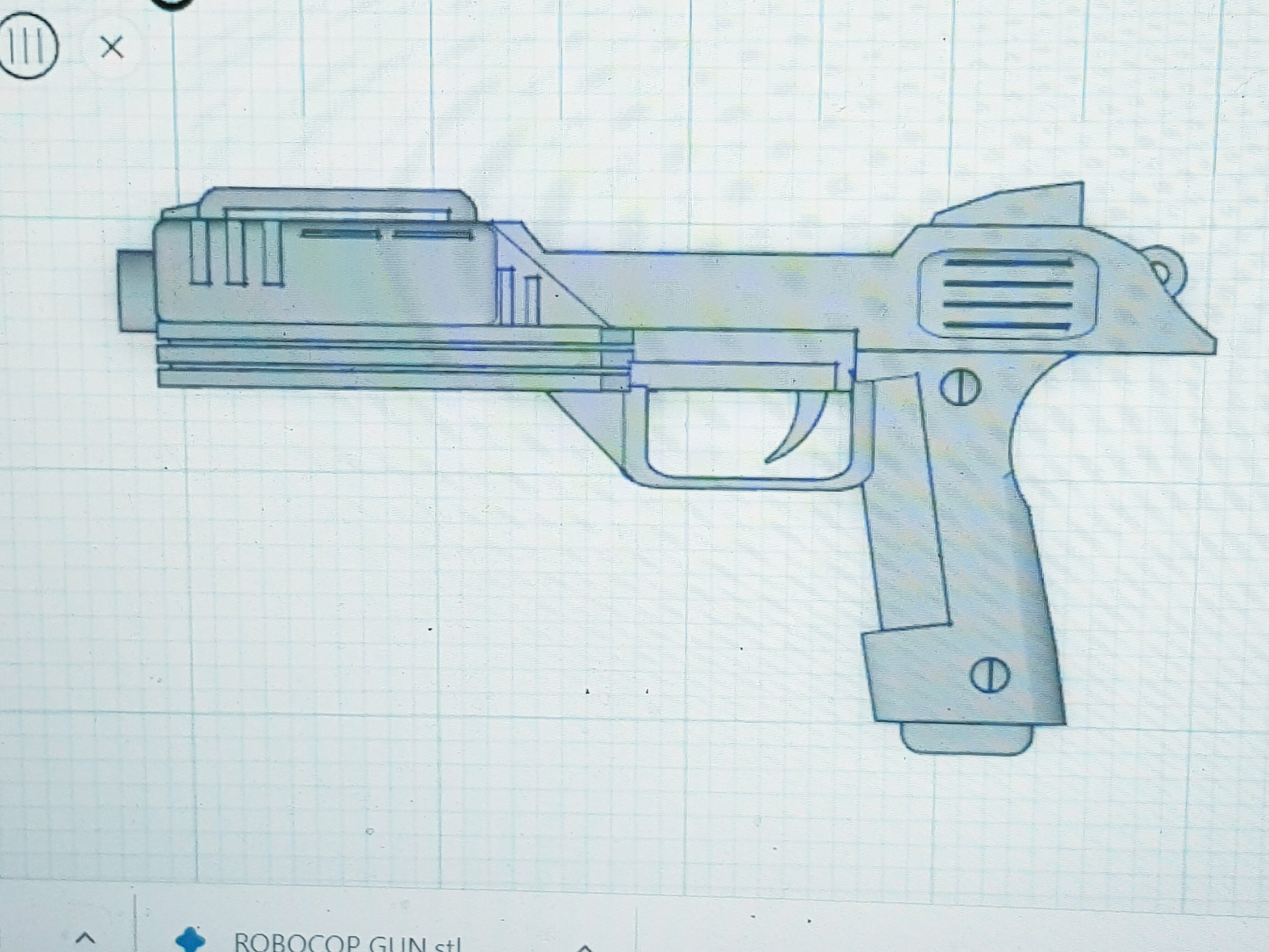 GUN TO FIT ROBO COP 7IN FIGURE