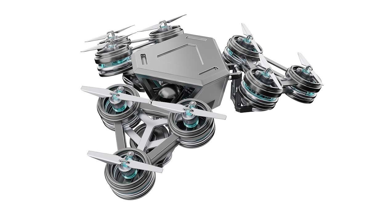 Futuristic Mech Drone