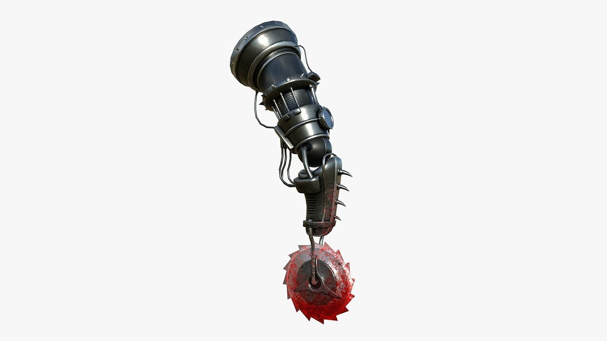 Robotic Arm A10 Bloody - Character Design SciFi