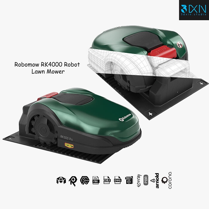 Robot Lawn Mower Robomow RK4000 Pro with charger