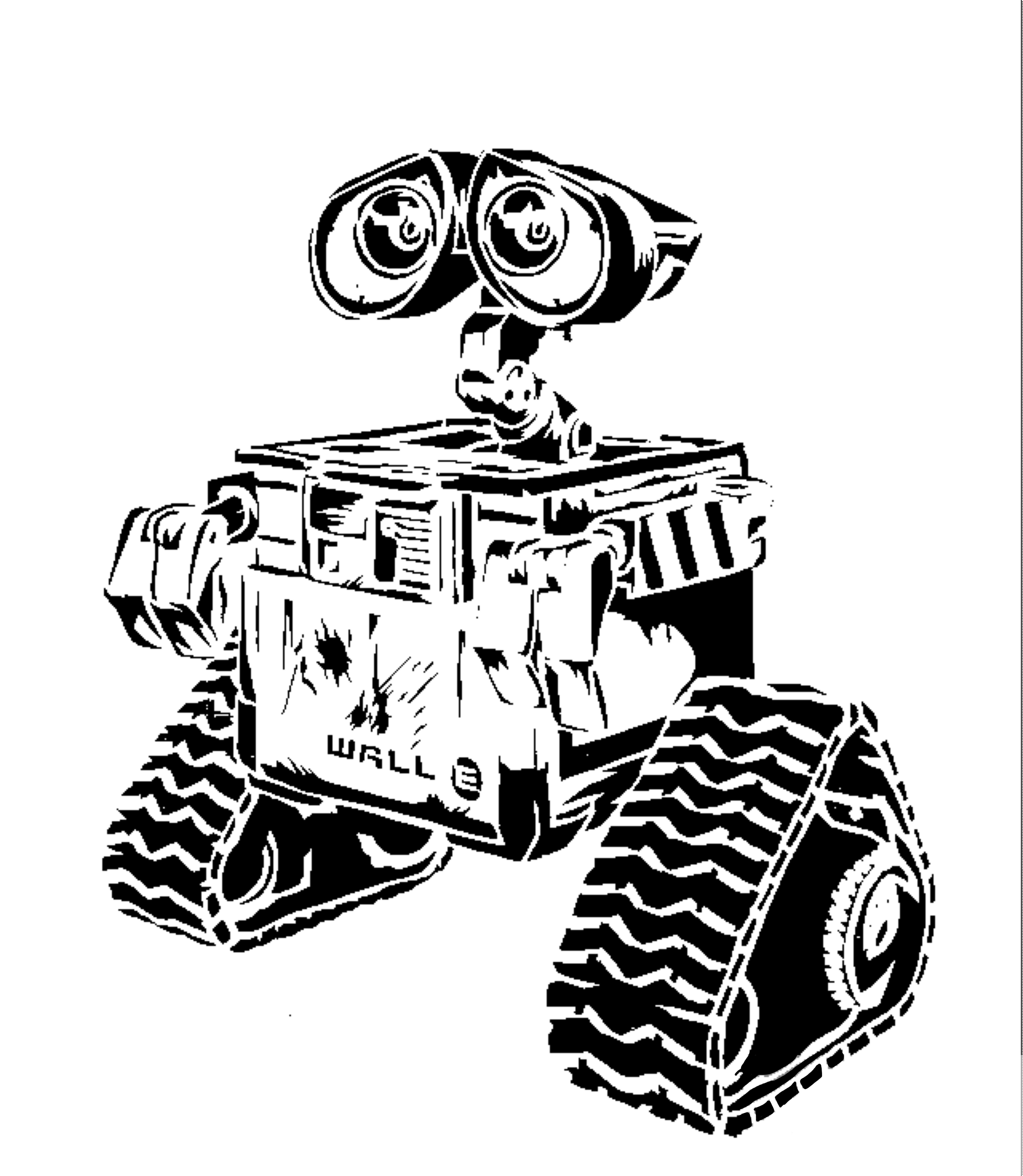 Wall-E stencil