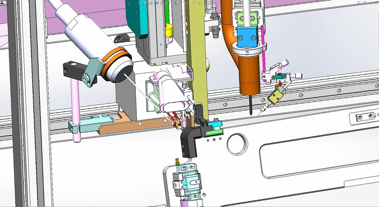 industrial 3D model 7 axis welding machine