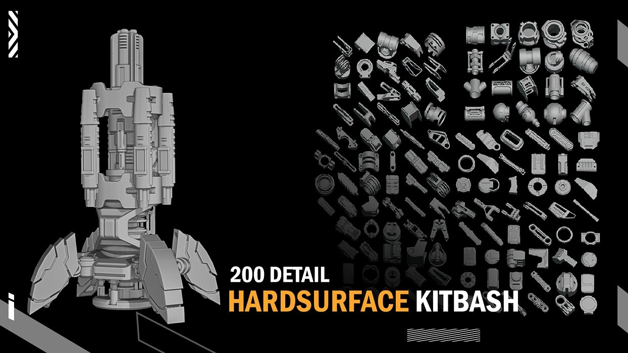 200 Detail  Hard Surface Kitbash 