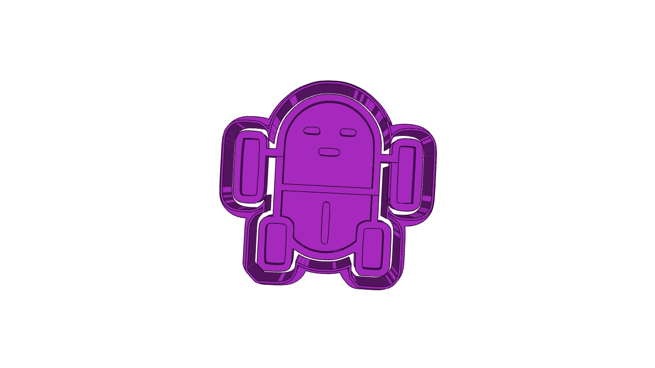 ROBOT (19) CUTTER AND STAMP, COOKIE CUTTER, FORM STAMP, COOKIE CUTTER, FORM