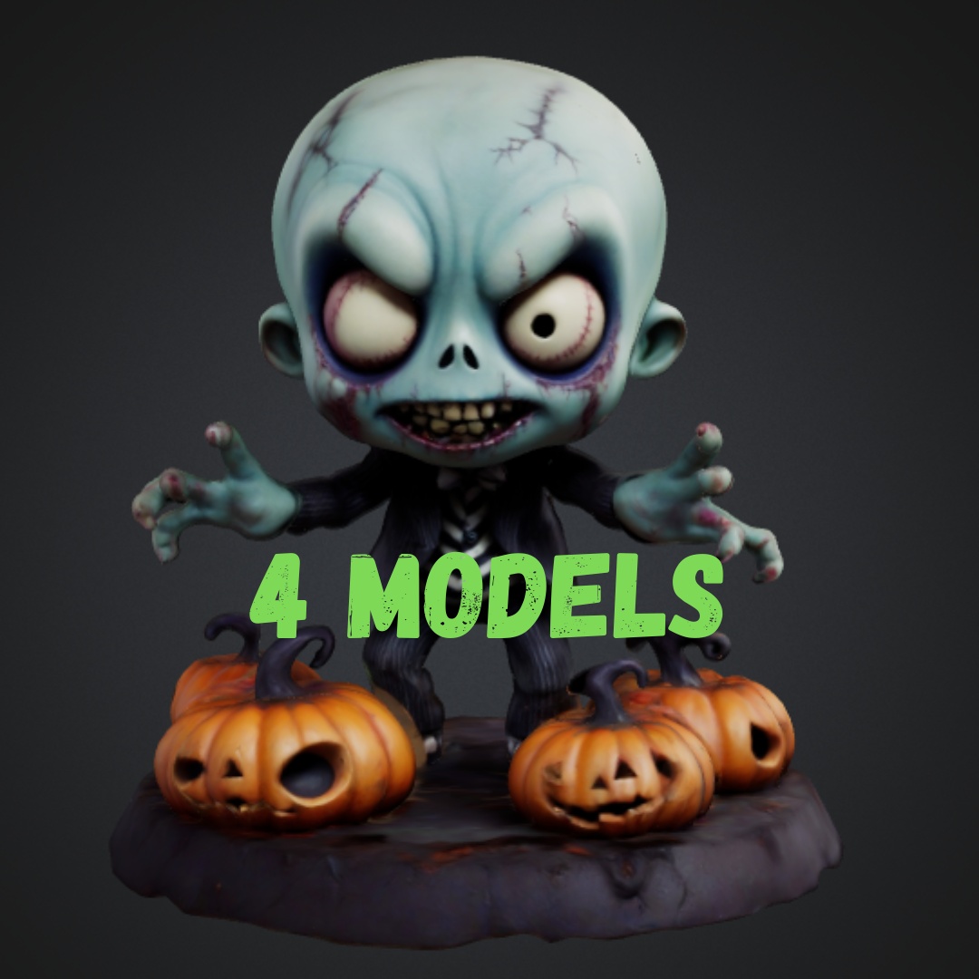 CHIBI ZOMBIE ON HALLOWEEN BASE