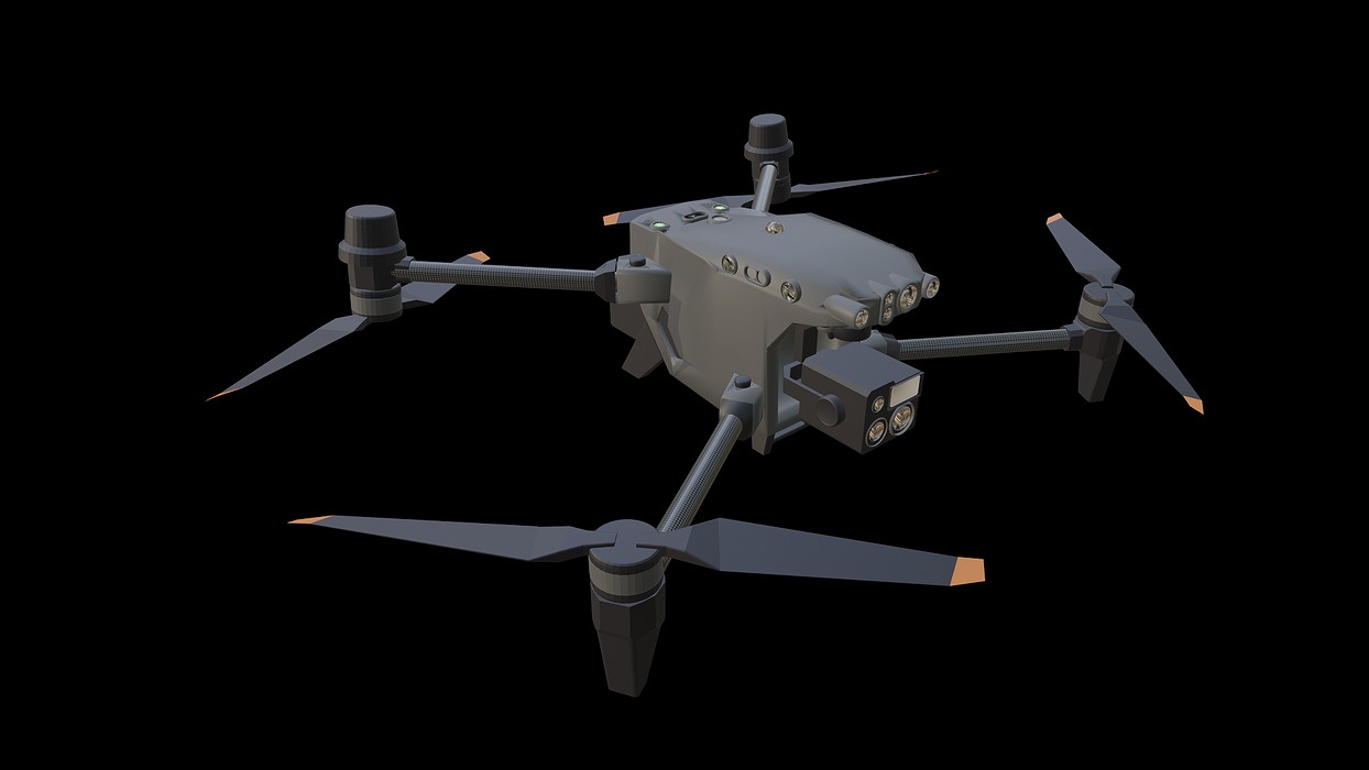 3D M30 Drone Model with Camera