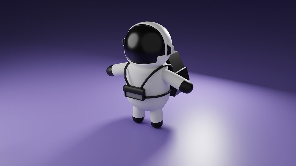 3D Character Cartoon Astronaut