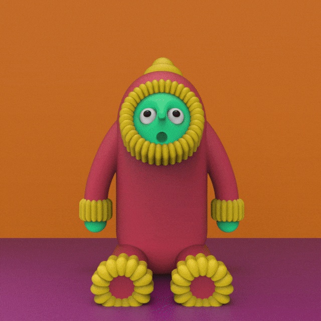 COLLECTIBLE CHARACTER 1 GREEN MONKEY