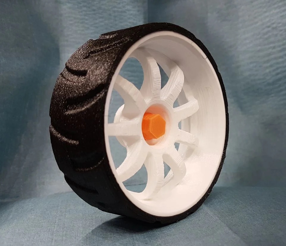 B-Robot 9-Spoke Wheel With Low Profile Tire