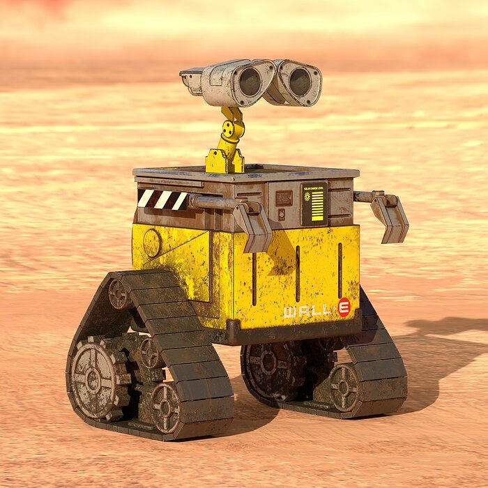 Wall-E Model with 2K Textures