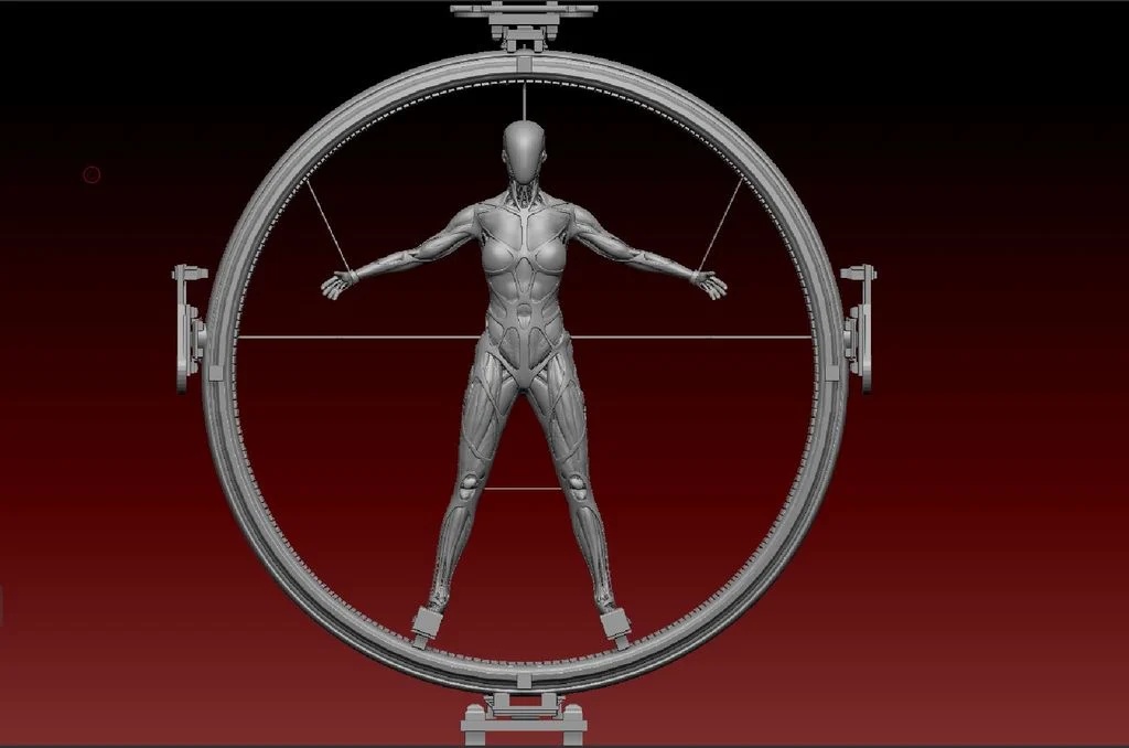 Female Drone tabletop figurine