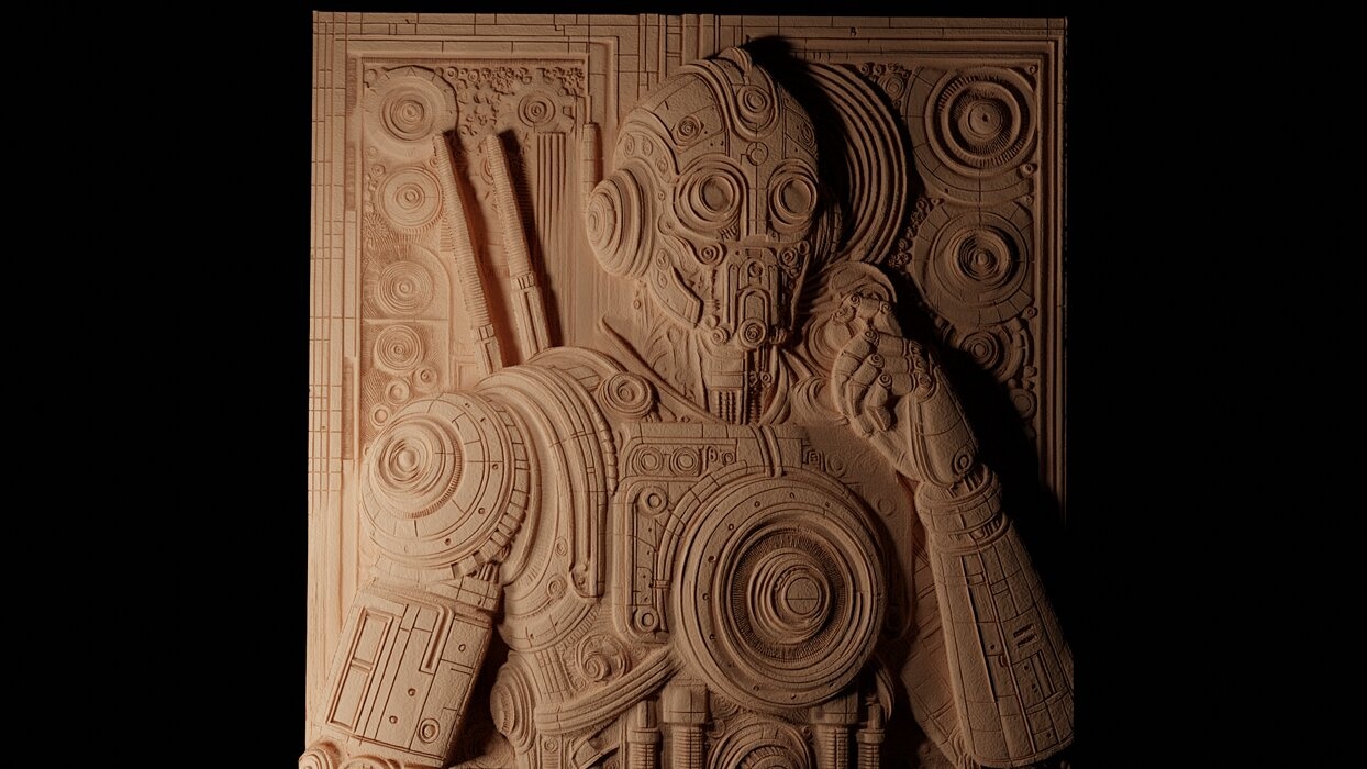 Robot CNC 3d Print High Relief Sand Casting