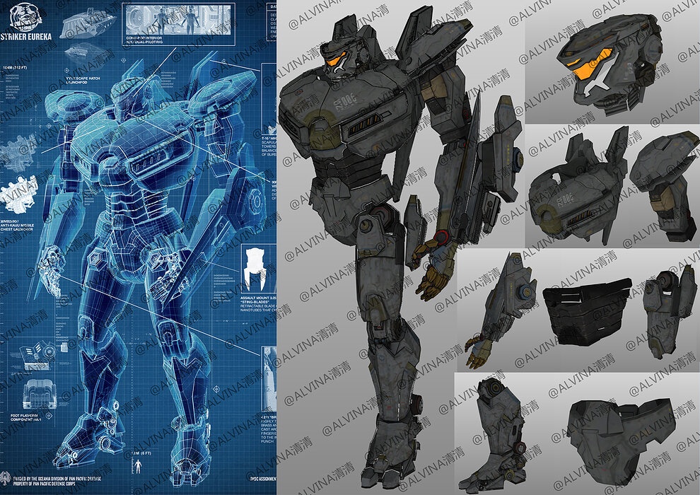 Pacific Rim Striker Eureka Armor - DIY Cosplay Pepakura Foam