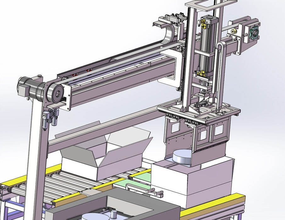 industrial 3D model Automatic canning machine