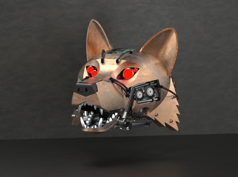 Wolf head - mechanical