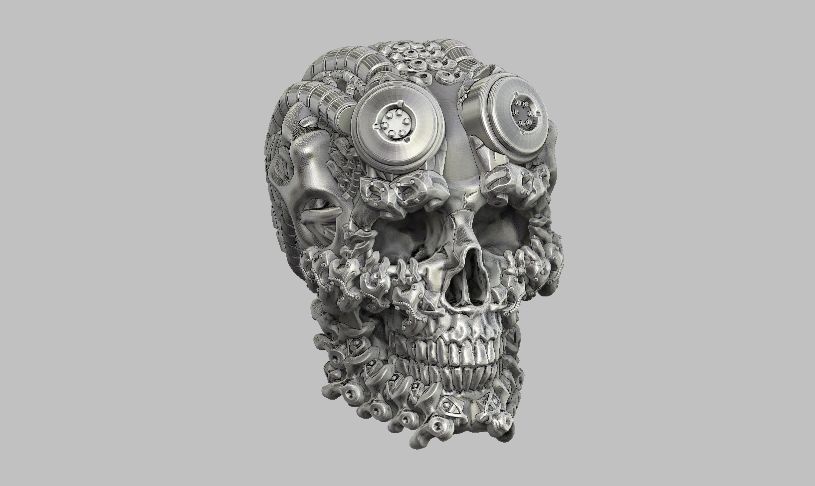 SKULL ROBOT HEAD A34 (1)