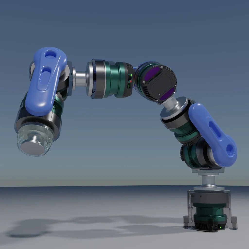 Amber B1 Robot Arm Hirez Blender Rigged Model