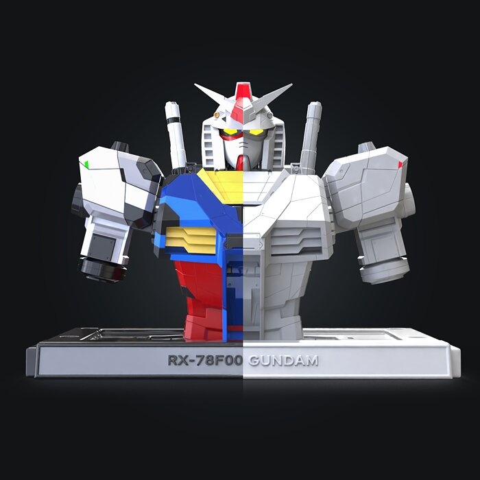 GUNDAM BUST RX-78F00 3D print model