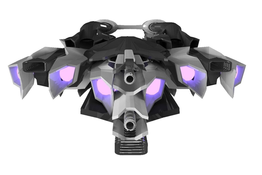 Mothership Spaceship Sci-Fi Game Model 3D 