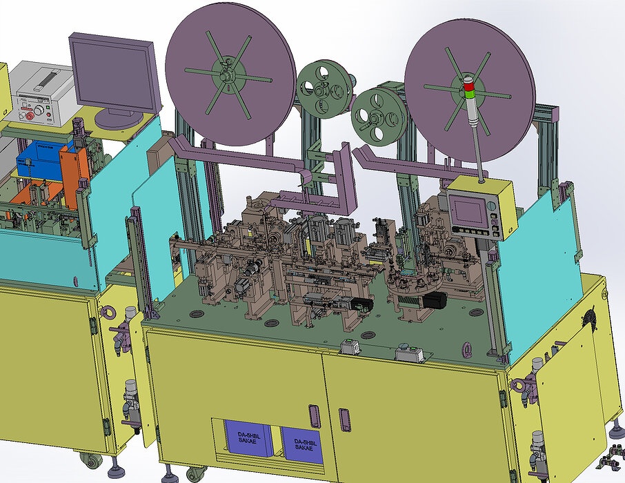 industrial 3D model Electronic connector assembly machine
