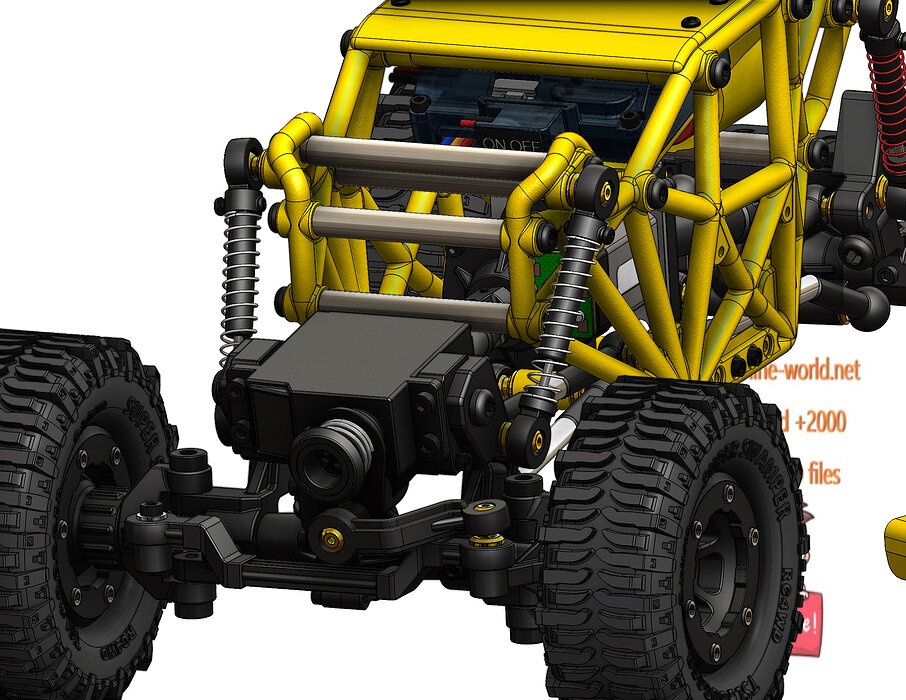 Remote controlled climbing vehicle-industrial 3D model
