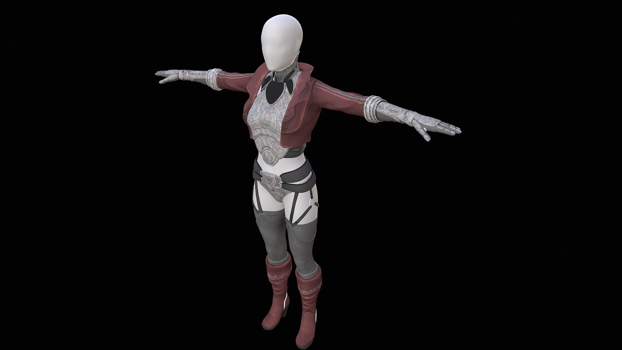 Outfit for cyborg female