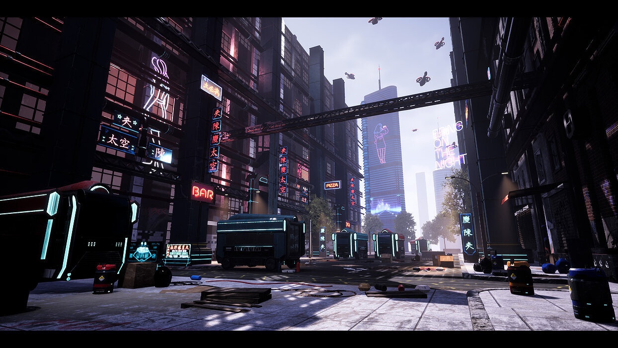 CyberPunk Sci-Fi Environment