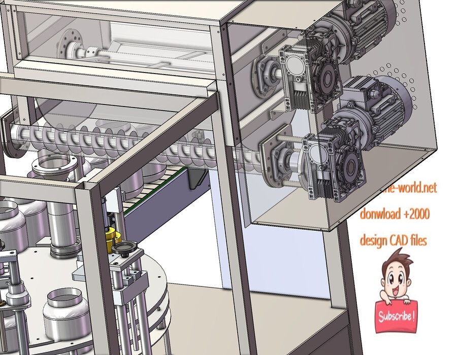 industrial 3D model Filling Machine