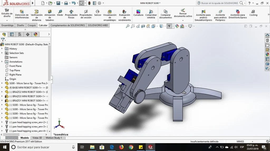 MINI SERVO ROBOT SG90