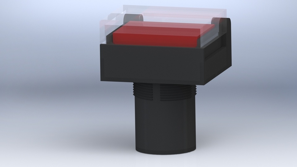 16mm Red Push Button with...