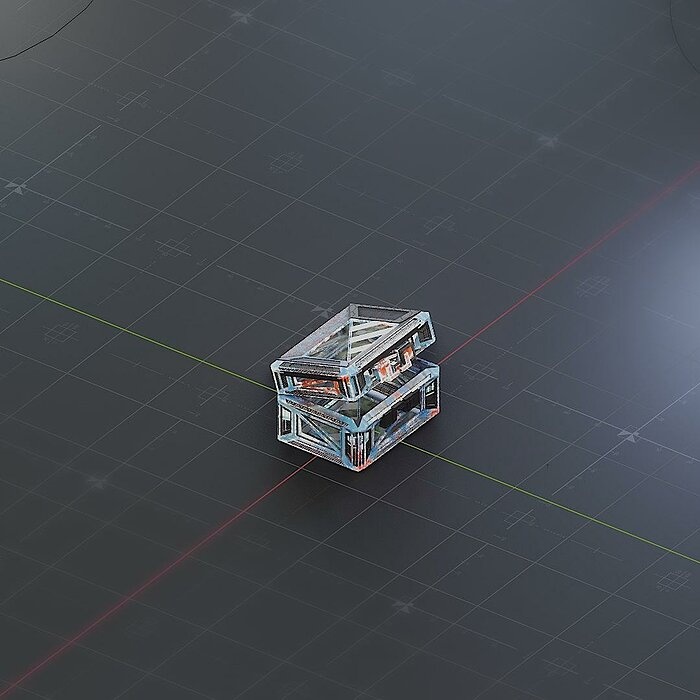Sci-Fi Crate Box Container  Sci Fi  Object Space  013