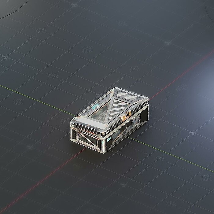 Sci-Fi Crate Box Container  Sci Fi  Object Space  07