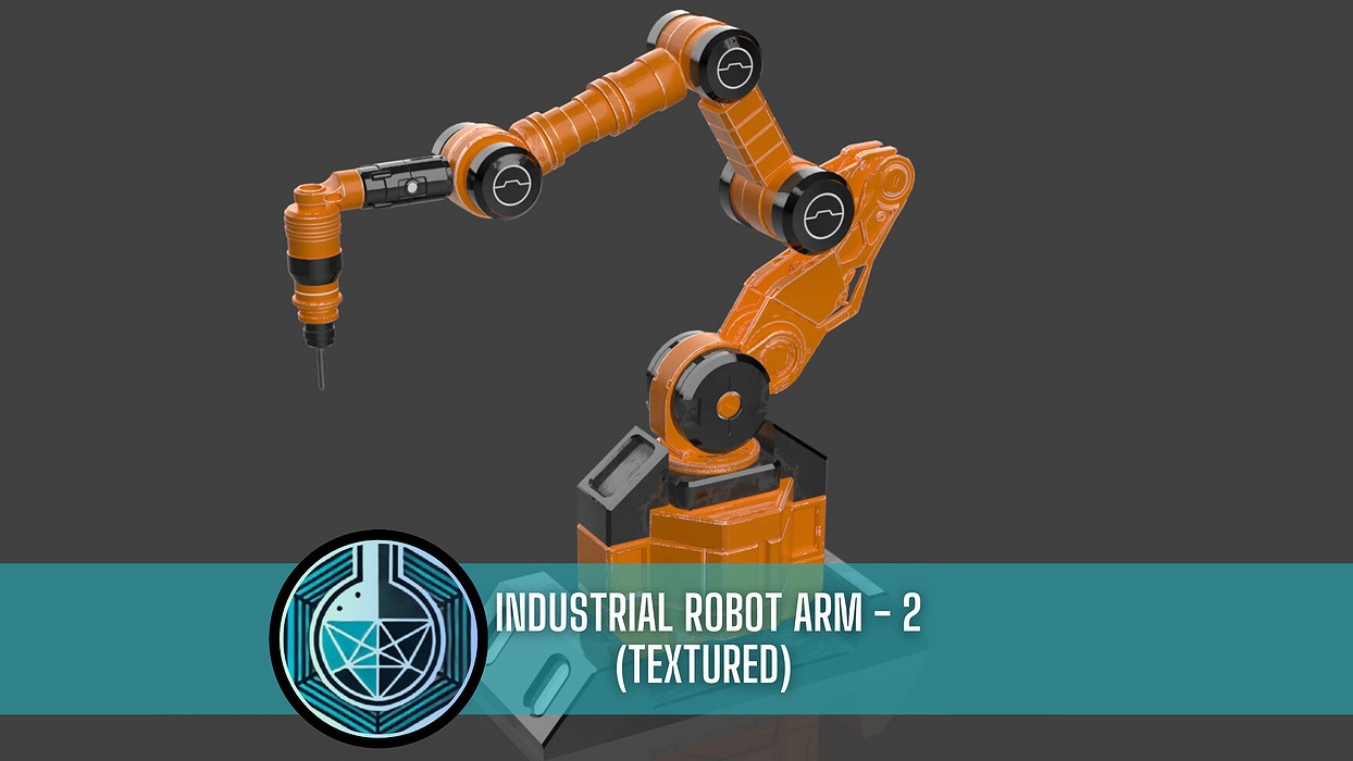 Industrial Robot Arm - 2  - Textured