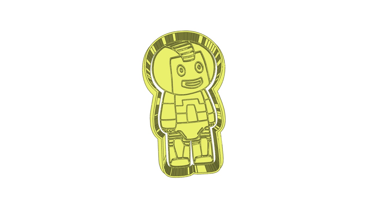 ROBOT (3) CUTTER AND STAMP, COOKIE CUTTER, FORM STAMP, COOKIE CUTTER, FORM