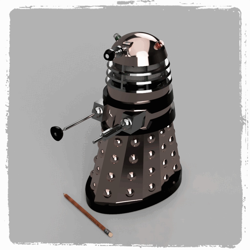 COLIN THE DALEK ECHO DOT 4+ / POP HOLDER