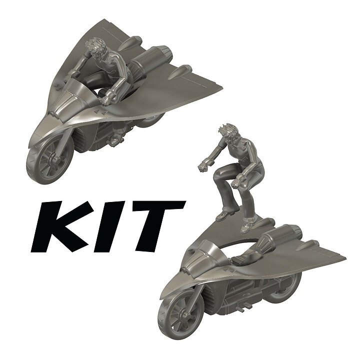 KIT Jeeg Motorcycle with Hiroshi Shiba