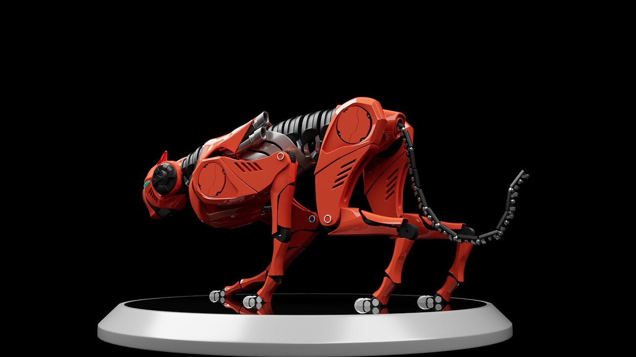 mechanical cheetah 3D Model