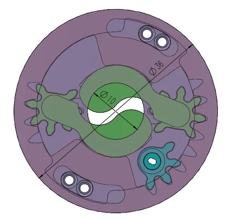 3D Printable Iris mechanism-3DP2BLROD10A