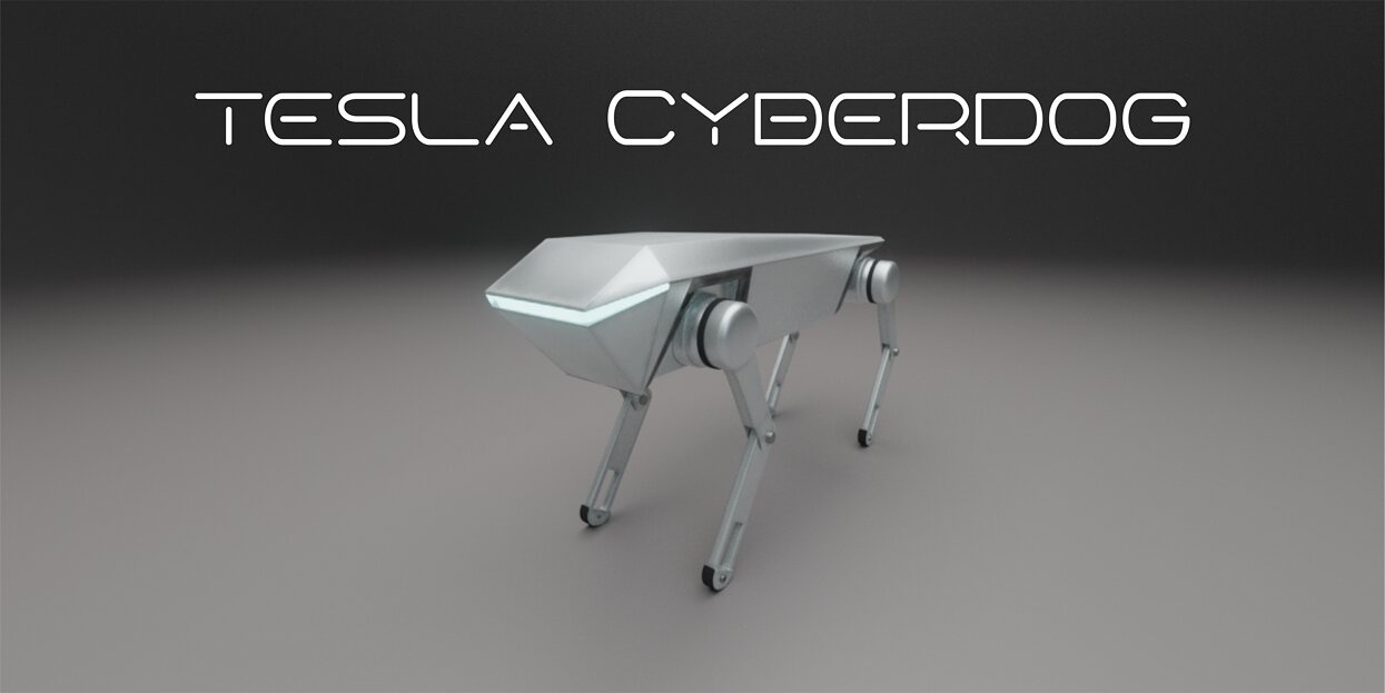 Tesla Cyber Dog - Rigged 