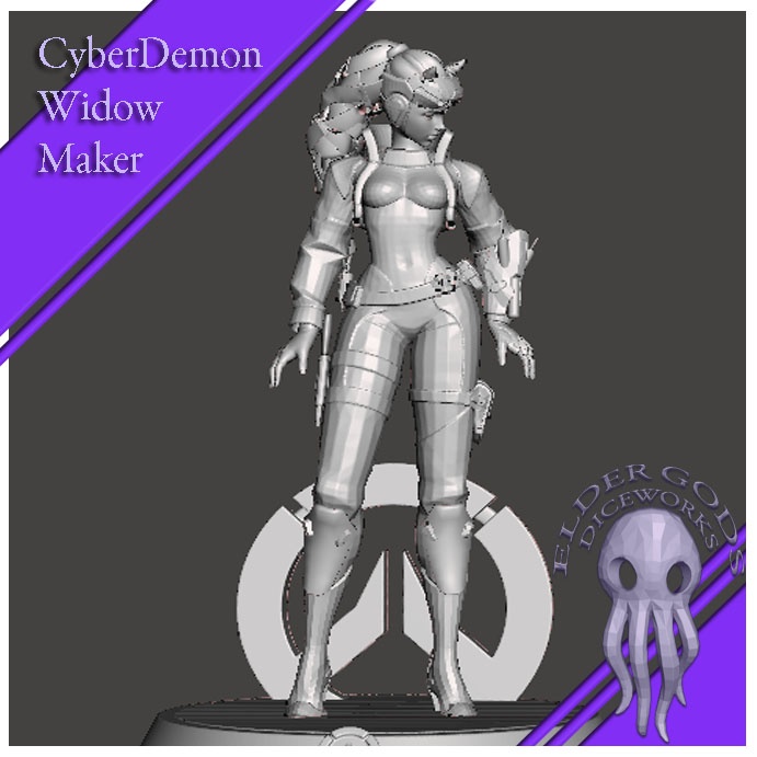 CYBERDEMON WIDOWMAKER STATUE