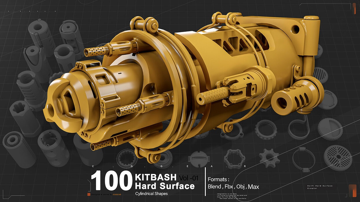 Hard Surface Kitbash Vol 01