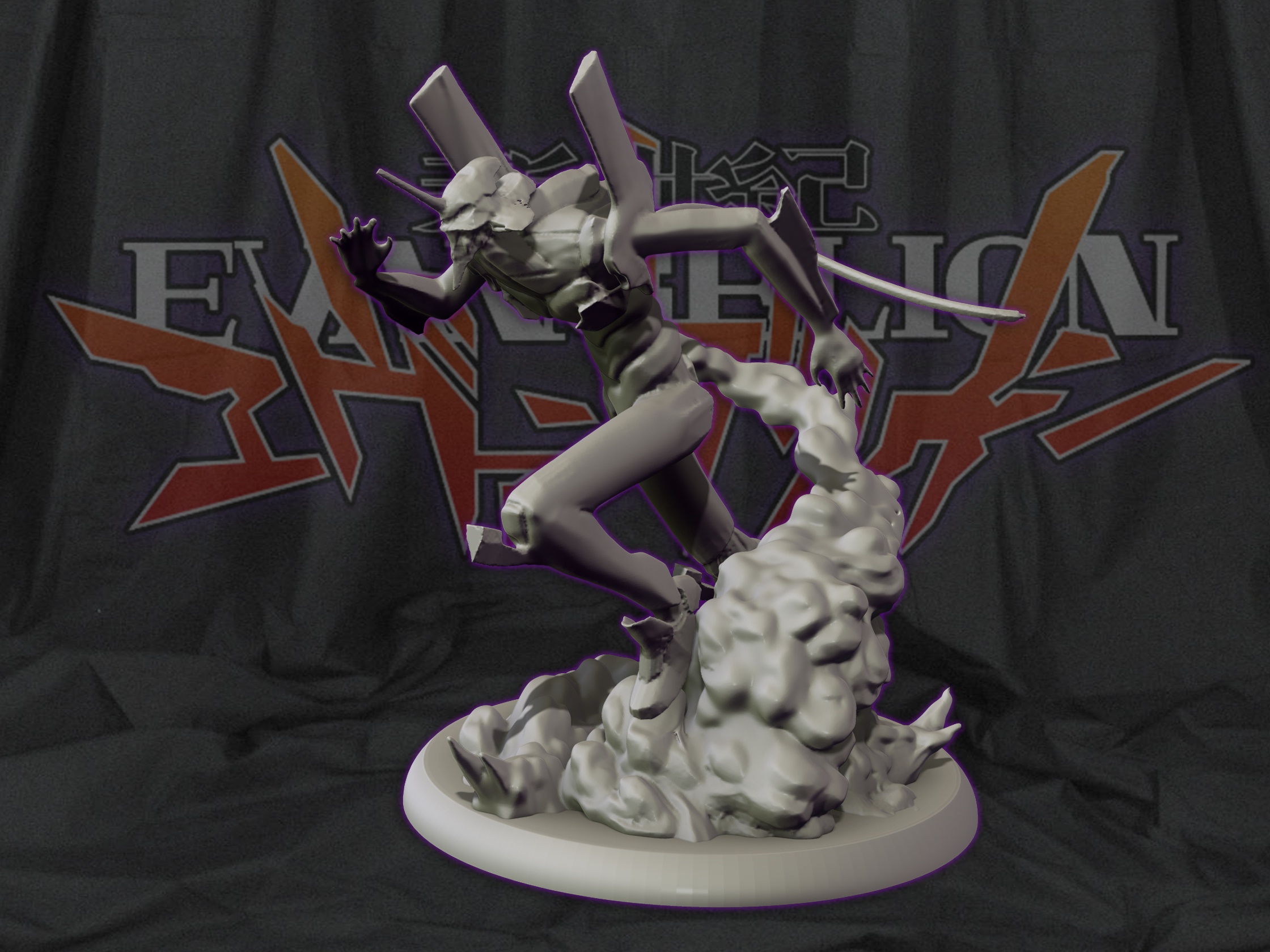 EVA UNIT 01 - NEON GENESIS EVANGELION - 3D PRINT STATUE