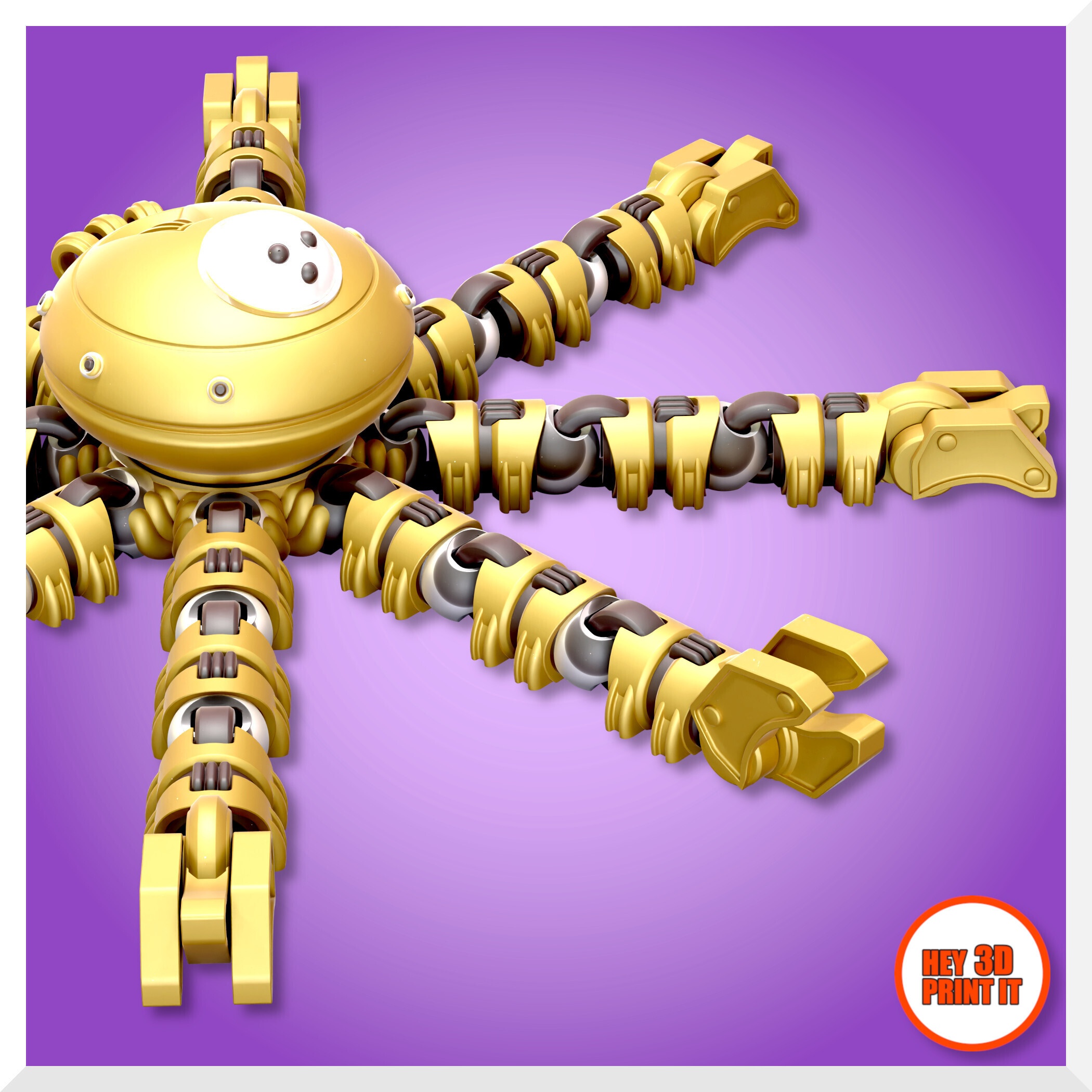 ROBOT OCTOPUS B8 PRINT IN PLACE ARTICULATED SPINNER