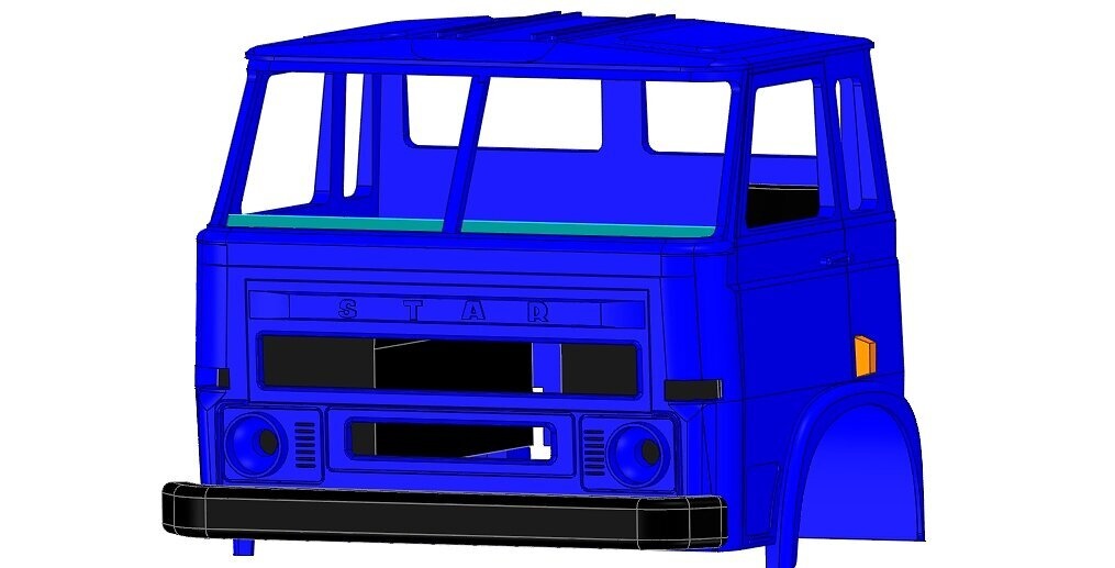 Alternative Star 28 cab for the WPL together with the interior
