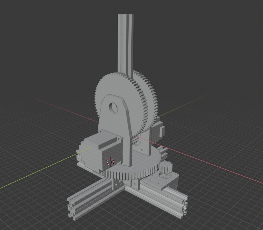 Modulair robot arm base.