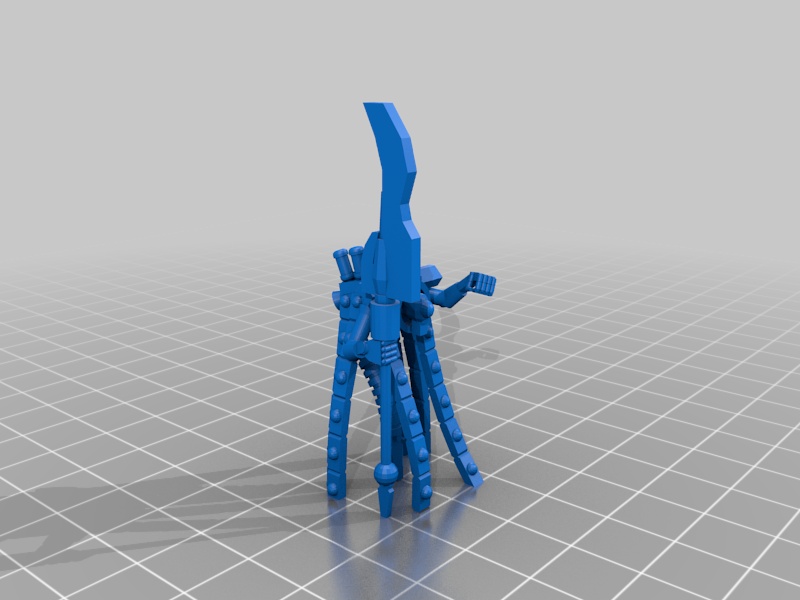 space skeleton robot warrior
