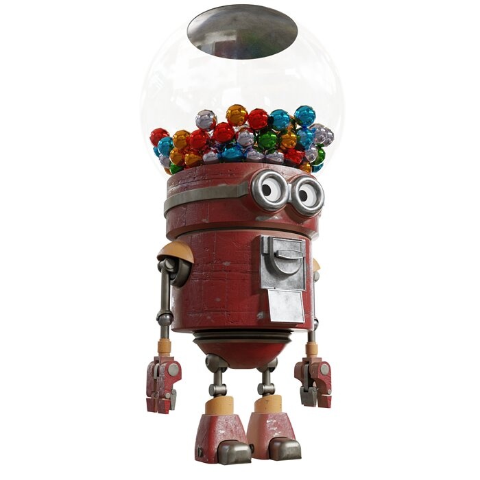 Candy Robot Character